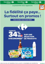 Prospectus Carrefour Express : LA FIDÉLITÉ, CA PAYE SURTOUT EN PROMOS... EN AOÛT