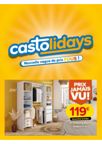 Prospectus Castorama GONESSE - ROISSY CHARLES DE GAULLE : Castolidays - Nouvelle vague de prix fous !