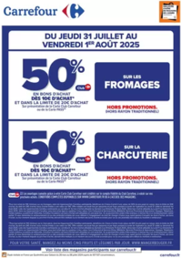 Prospectus Carrefour Drive CHARNAY LES MACON : OPÉRATION BON D’ACHAT SUR FROMAGES & CHARCUTERIE