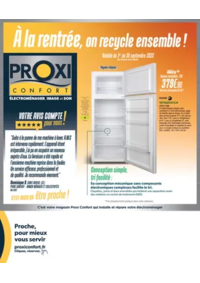 Prospectus Proxi Confort CHARQUEMONT : BP Tabloid Septembre 2025