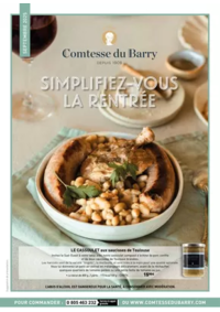 Prospectus Comtesse du Barry Paris 5 Rue Poncelet : SEPTEMBRE 2025