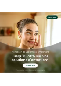 Prospectus Général d'Optique PONTAULT COMBAULT : Jusqu'à -20% sur une sélection de solutions d'entretien"