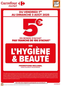 Prospectus Carrefour Drive PONTAULT COMBAULT : OPÉRATION BON D’ACHAT SUR HYGIÈNE BEAUTÉ