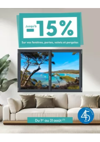 Prospectus Tryba ANGLET : Jusqu’à -15% cet été, sur les fenêtres, portes, volets et pergolas !