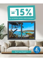 Promos et remises  : Jusqu’à -15% cet été, sur les fenêtres, portes, volets et pergolas !