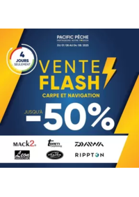 Prospectus Pacific Pêche LYON - VAULX EN VELIN : Vente Flash 100% CARPE - NAVIGATION