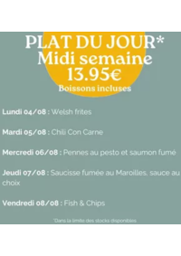 Prospectus Crocodile Paris - Massy : Plat Du Jour