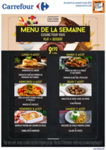 Prospectus Carrefour city : MENU CAFÉTÉRIA