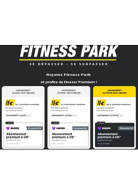 Prospectus Fitness park Nevers : Jusqu’à 6 mois de musique offerts