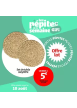 Prospectus Gifi : Du 06 au 10 août uniquement, les 2 oreillers sont à 10€ !