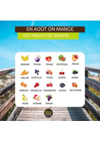 Prospectus Biomonde PARIS 13 RUE DE MAUBEUGE : Aout fruits & legumes