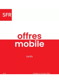 Prospectus SFR Pont-à-Mousson : Offres mobile