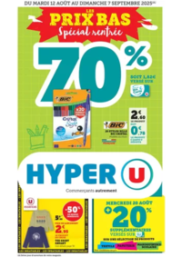 Prospectus Hyper U SIERENTZ : Spécial Rentrée des classes