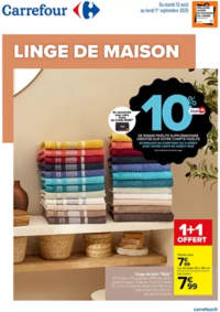Prospectus Carrefour MARGENCEL : LINGE DE MAISON