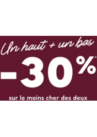 Prospectus Jennyfer CAMBRAI : Un haut + un bas -30 % sur le moins xher se deux