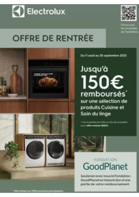 Prospectus Copra MESQUER : Electrolux vous rembourse jusqu'à 150€