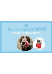 Prospectus Médor et Compagnie Givors : 9 sacs de croquettes ou de litière achetés, le 10ème offert