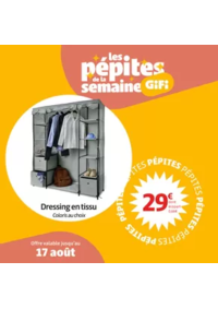 Prospectus Gifi ROYE : Du 13 au 17 août uniquement, au prix incroyable de 29€