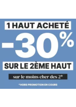 Promos et remises  : -30% sur le 2ème haut