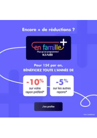 Prospectus Kiabi RENNES : Pour 15€ par an, bénéficiez toute l'année de