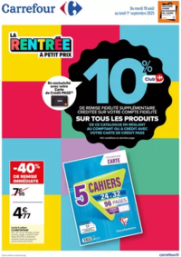 Prospectus Carrefour Express Fontaines-sur-Saône : LA RENTRÉE À PETIT PRIX