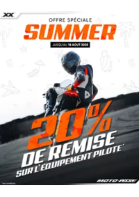 Prospectus Moto Axxe REZE : Une excellente occasion de renouveler votre équipement moto sans faire mal à votre budget !