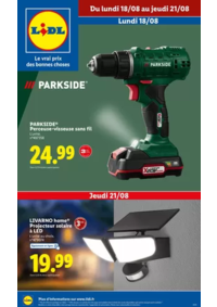 Prospectus Lidl PARIS 247 rue de Crimée : Profitez d'outils puissants et fiables Parkside à des prix exceptionnels chez Lidl.