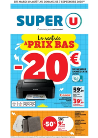 Prospectus Super U La Verpilliere : Spécial Rentrée des classes