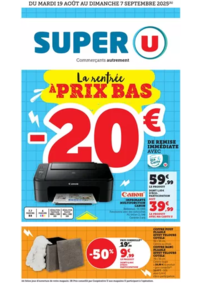 Prospectus Super U RUOMS : Spécial Rentrée des classes