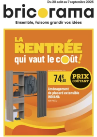 Prospectus Bricorama PANTIN : LA RENTRÉE qui vaut le coût!