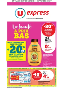Prospectus U Express GUERLESQUIN : Spécial Beauté