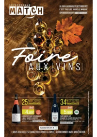 Prospectus Supermarchés Match Quiévrechain : Foire AUX VINS