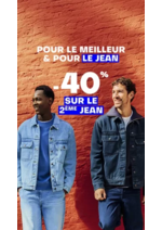 Promos et remises  : -40% sur le 2ème jean parmi une sélection