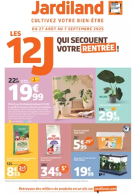 Prospectus Jardiland PONTIVY : LES 12J QUI SECOUENT VOTRE RENTRÉE !