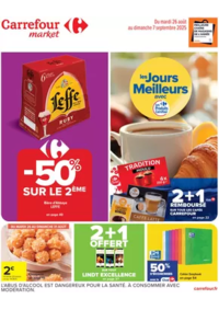 Prospectus Carrefour Market RIOM ES MONTAGNES : LES JOURS MEILLEURS AVEC LES PRODUITS CARREFOUR !
