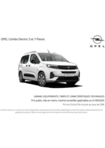 Prospectus opel : Opel Combo Electric