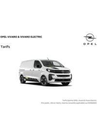 Prospectus Distributeur OPEL GARAGE ALLARY JEROME SAINT-MARTIAL-DE-VALLETTE : Opel Vivaro