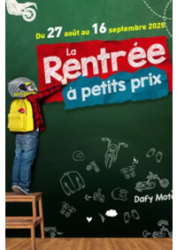 Prospectus DAFY MOTO AGEN : Avoir un bon équipement de moto est indispensable pour rouler en toute sécurité. Il est primordial d