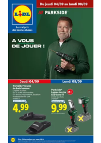 Prospectus Lidl ANDELAT : Retrouvez le nécessaire pour bricoler avec Parkside et faire du sport avec Crivit !