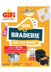 Prospectus Gifi ROANNE - LE COTEAU : Braderie tout est permis !