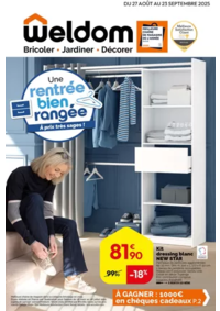 Prospectus Weldom HESINGUE : Une rentrée bien rangée