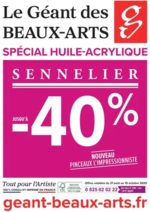 Prospectus Le Géant des Beaux-Arts : SENNELIER JUSQU'A -40%
