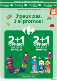 Prospectus Carrefour Drive SAINT PIERRE LES NEMOURS : J'PEUX PAS, J'AI LES PROMOS DU 9 AU 21 SEPTEMBRE !