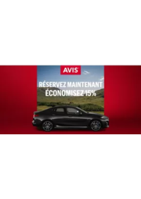 Prospectus AVIS - Chateauroux - Gare : 15 % sur la location de fin d’été, d‘automne et d’hiver