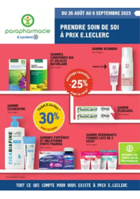 Prospectus Parapharmacie E.Leclerc ORVAULT : Prospectus Rentrée