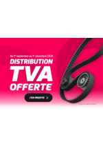 Promos et remises  : Promo entretien : TVA offerte sur la distribution* !