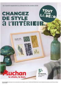Prospectus Auchan ESCAUDOEUVRES : Tout pour la déco : changez de style à l'intérieur