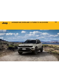 Prospectus Jeep Castres : AVENGER 4XE OVERLAND 1.2 TURBO T3 145 CH BVR6