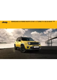 Prospectus Jeep La Ravoire : RENEGADE E-HYBRID NORTH STAR 1.5 TURBO T4 130 CH BVR7