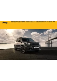 Prospectus Jeep Colmar : RENEGADE E-HYBRID NORTH STAR 1.5 TURBO T4 130 CH BVR7